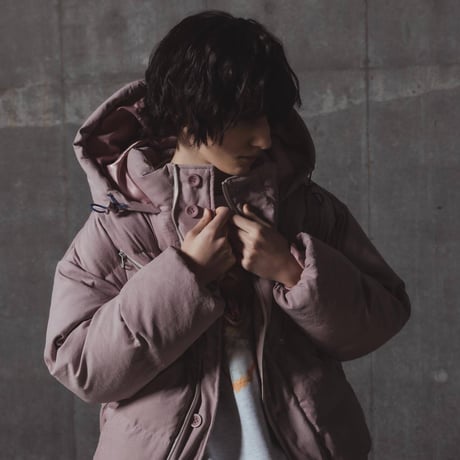 Down Jacket-ピンクベージュ