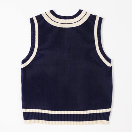 Knit Vest - ネイビー