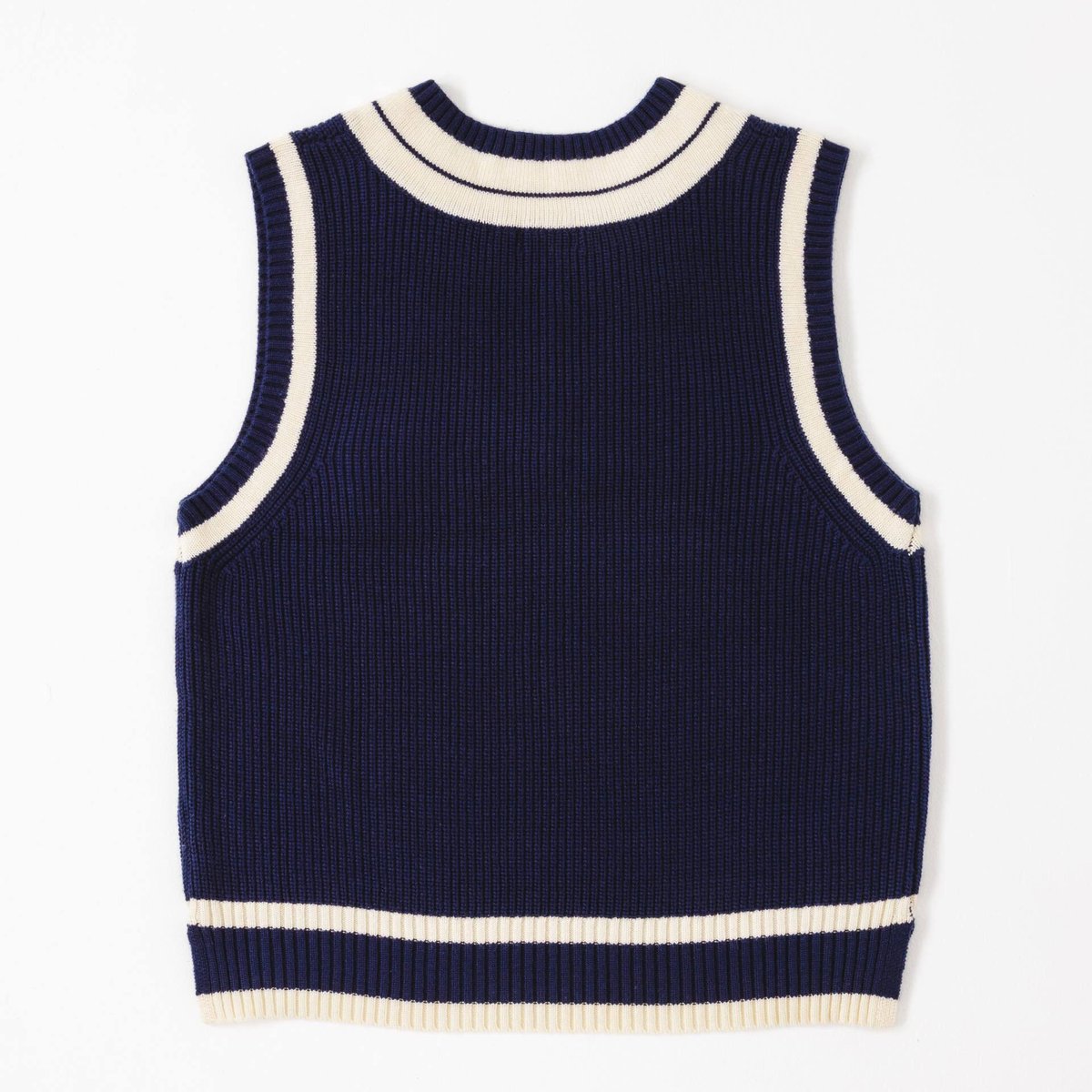 Knit Vest - ネイビー fit=scale-down,w=1200
