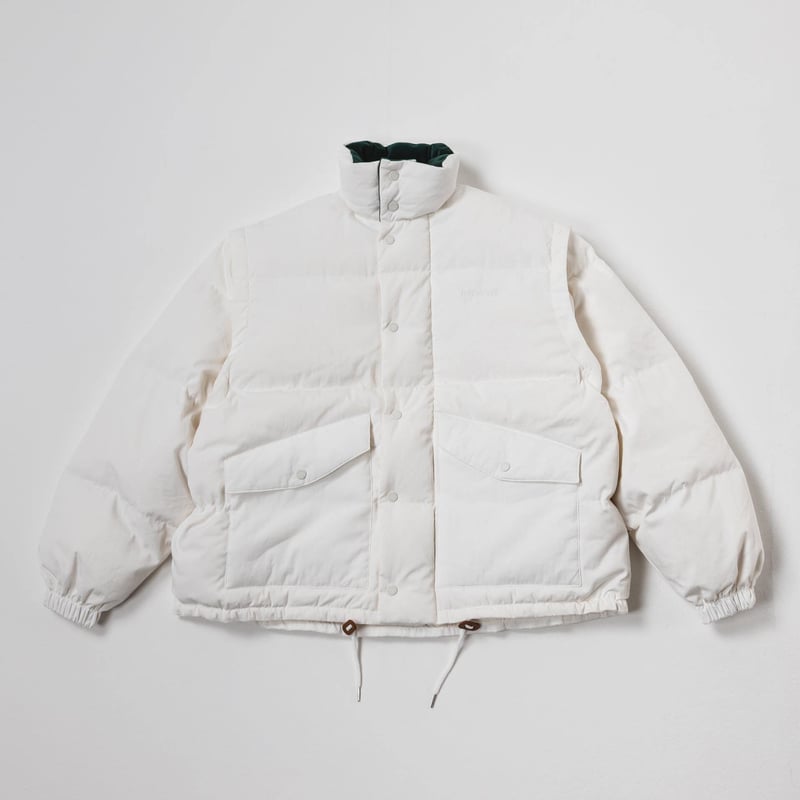 Stand Collar Down Jacket - ホワイト | harapeco Store