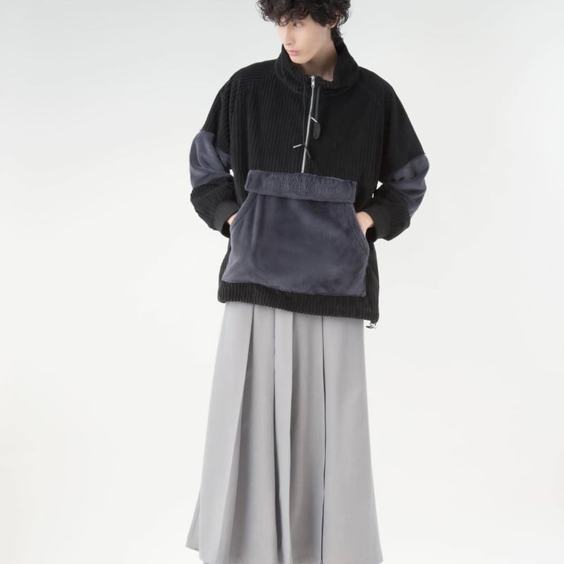 Wrap Wide Pants-グレー | harapeco Store