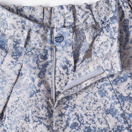 Jacquard Tapered Pants-ブルー