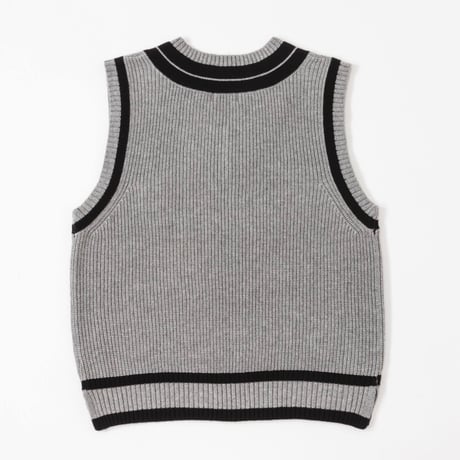 Knit Vest - グレー