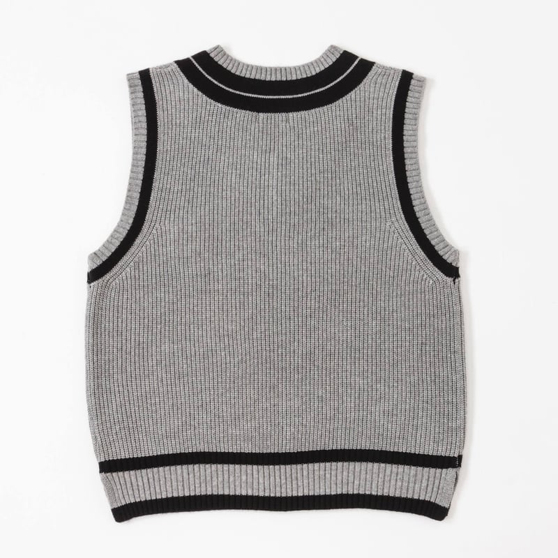 Moromoro2 ニット color knited string vest Moromoro2 ニット color knited string vest