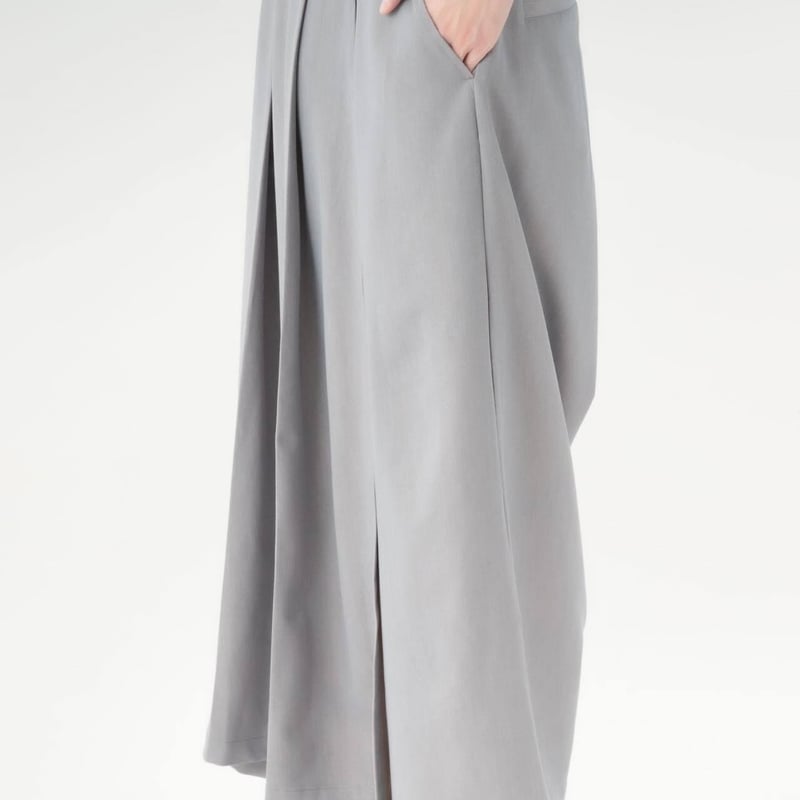 Wrap Wide Pants-グレー | harapeco Store Wrap Wide Pants-グレー | harapeco Store