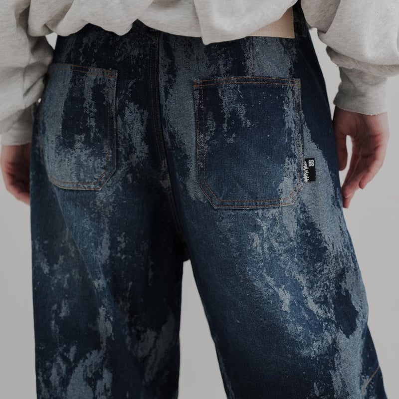 DENIM PANTS - ブルー | harapeco Store