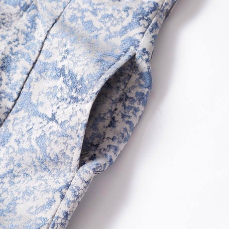 Jacquard Tapered Pants-ブラック