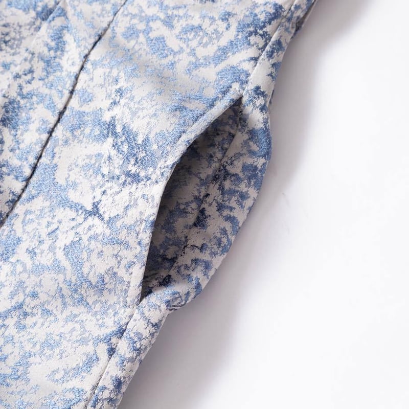 Eve はらぺこ商店 Jacquard Tapered Pants-ブルー Eve はらぺこ商店 Jacquard Tapered Pants-ブルー Eve はらぺこ商店