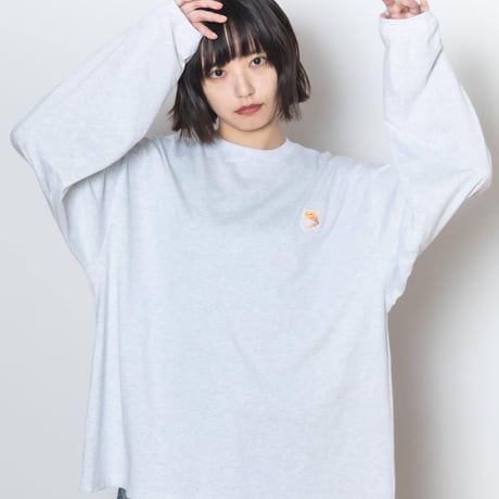 Neko Long Sleeve Tee  [MabushiiNeko]  - ホワイト