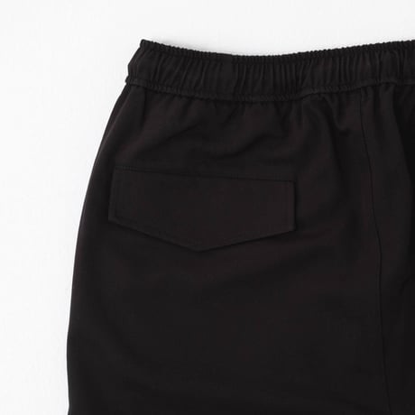 Layered Half Pants-Black