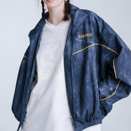 Blurred Dye Print Blouson - ブルー