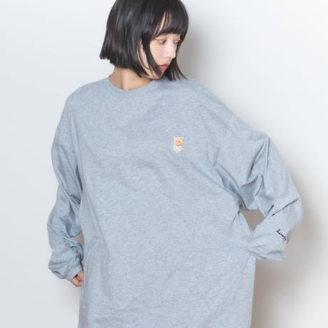 Neko Long Sleeve Tee  [MabushiiNeko]  - ホワイト