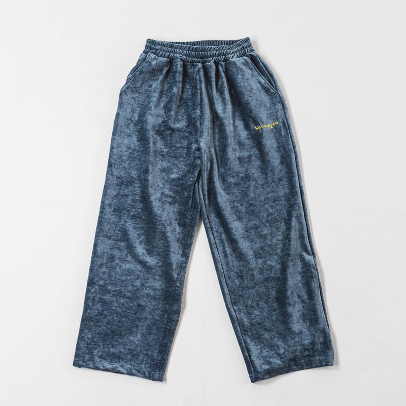 Luxe Velour Relax Pants - ブルー | harapeco Store