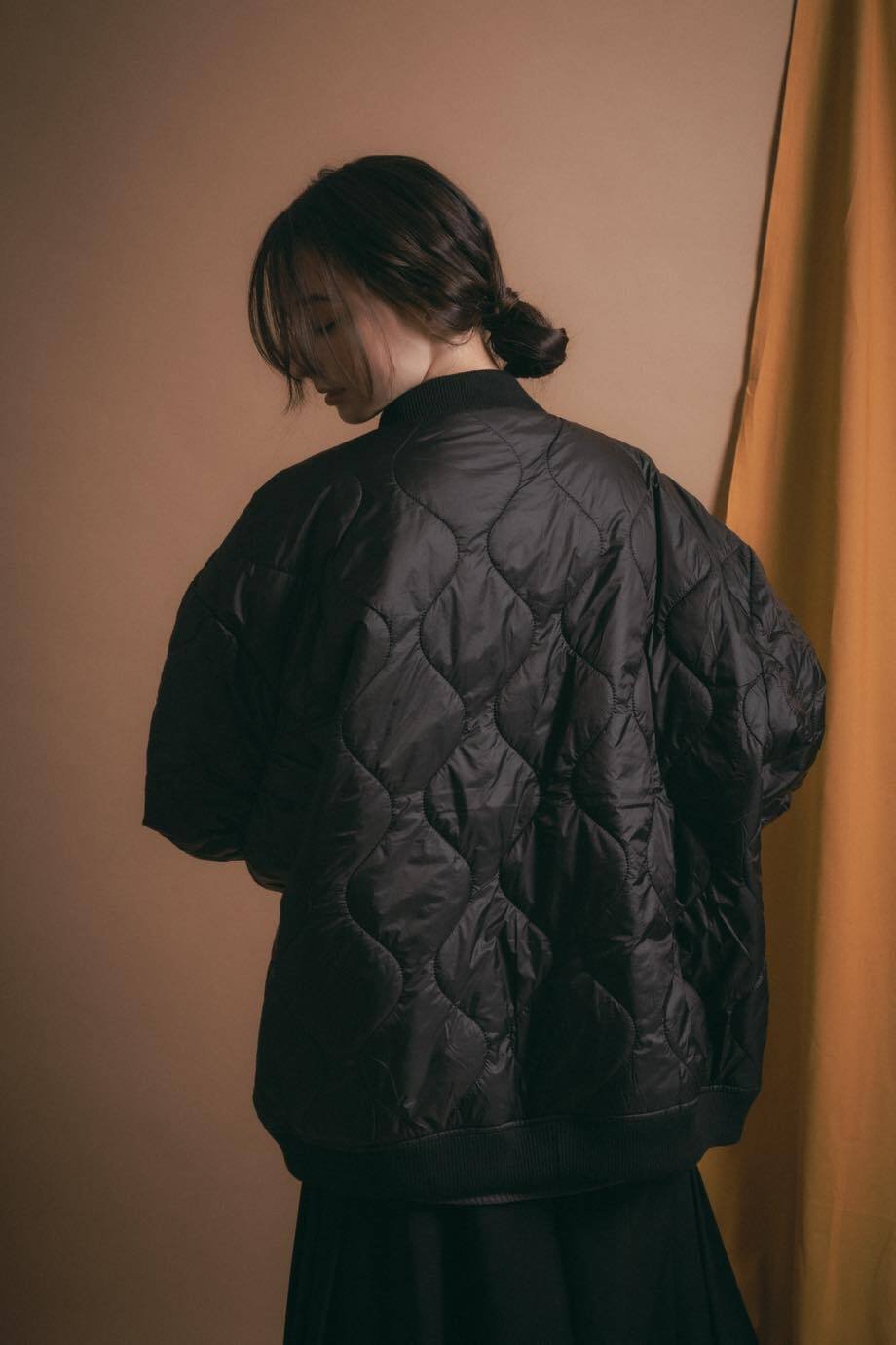 Reversible MA-1-ブラック(オレンジ) | harapeco Store Reversible MA-1-ブラック(オレンジ) | harapeco Store