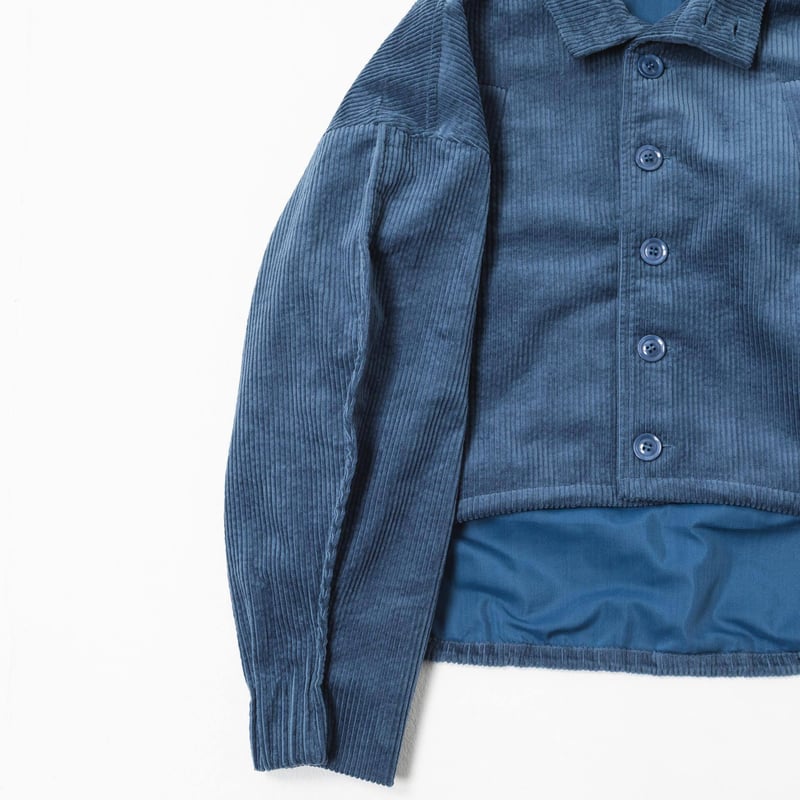 e]Corduroy Jacket-ブルー | harapeco Store