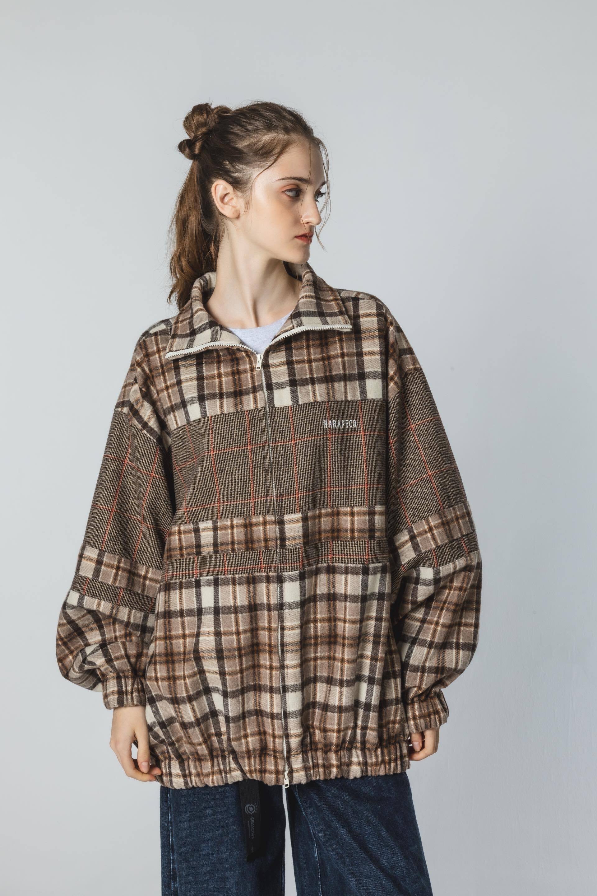 2pattern Checked Jacket - type B | harapeco Store