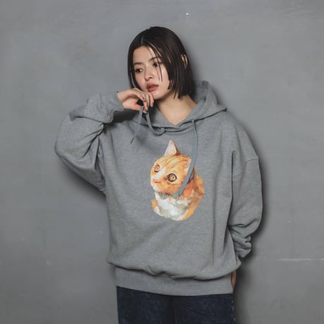 Neko Hoodie(ziitto)-グレー
