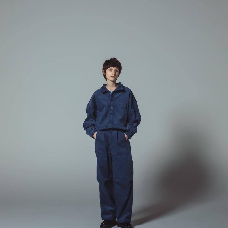 e]Corduroy Pants-ブルー | harapeco Store