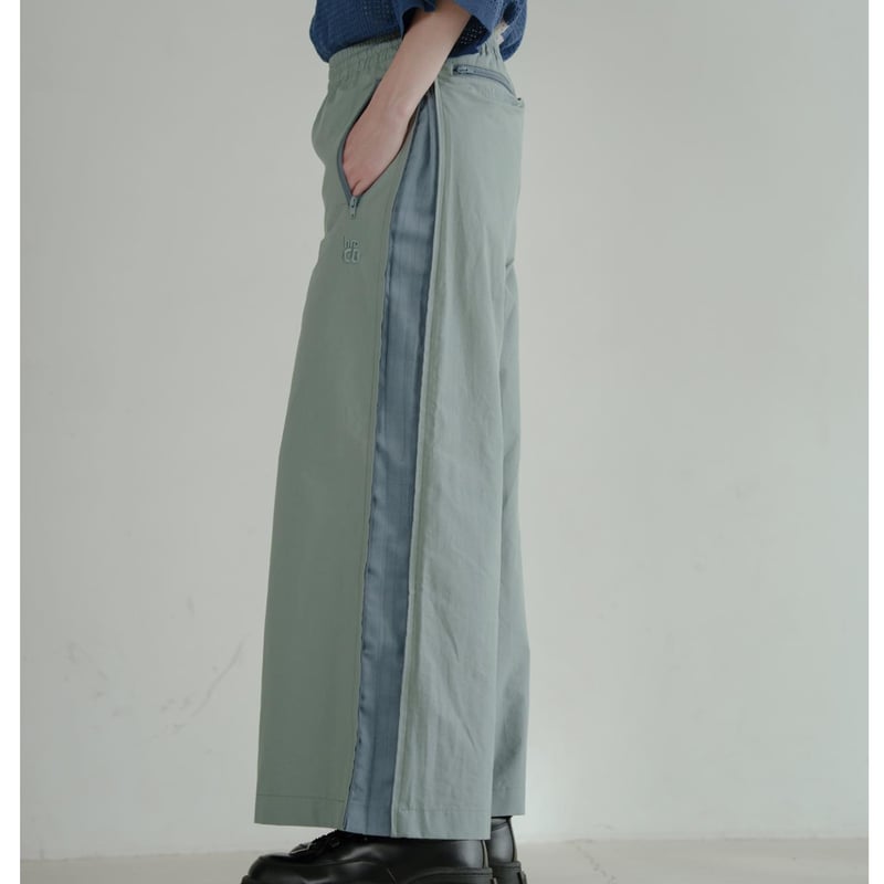 SideZipp Nylon Track Pants - ブルー | harapeco Store