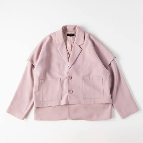 Three-piece suit Vest-ピンクベージュ