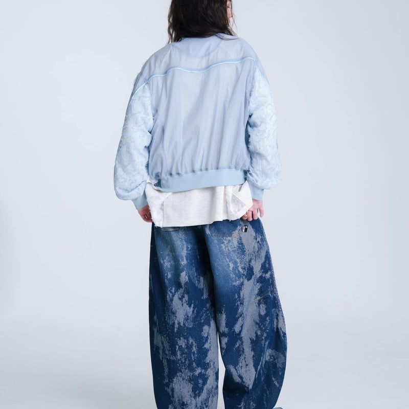 Sheer Blouson - スカイブルー | harapeco Store
