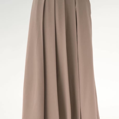 Wrap Wide Pants-ベージュブラウン