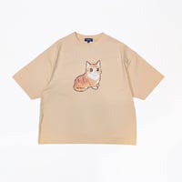 GENTLE CAT TEE（mochiNeko） - ベージュ