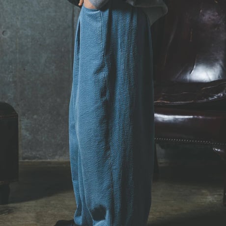 Corduroy Easy-Pants-ブルー