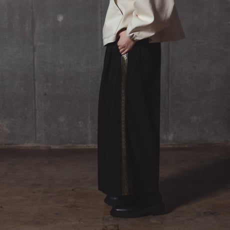 Center Press Wide-Pants(23ver.)-ブラック