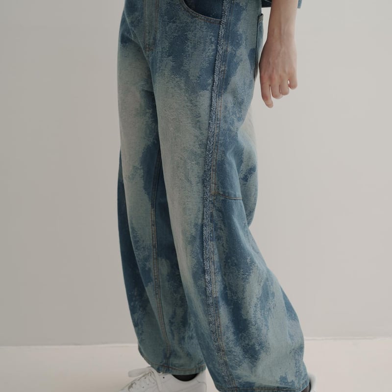 【新品未着用】L harapeco DENIM PANTS ブリーチ ハラペコ DENIM PANTS - ブリーチ | harapeco Store