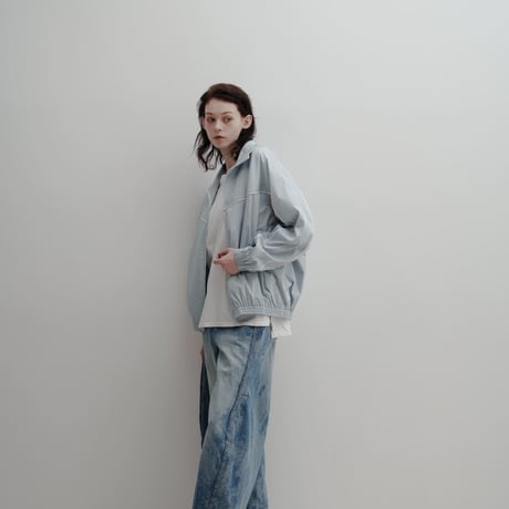 Color Suede blouson-25SS- - スカイブルー