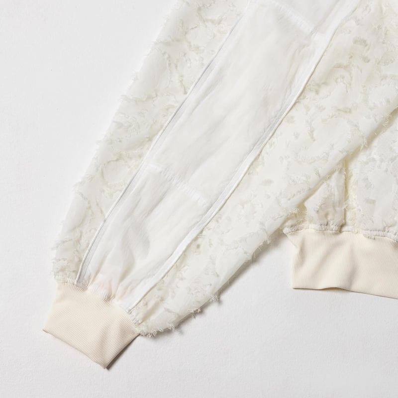 Sheer Blouson - ホワイト | harapeco Store