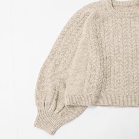 Rough-Knit Sweater-オートミール