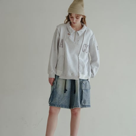 Rebuild HalfZip Sweat - ホワイト