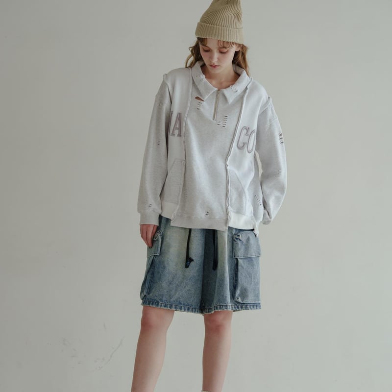 Rebuild HalfZip Sweat - ホワイト | harapeco Store