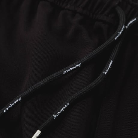 Layered Half Pants-Black