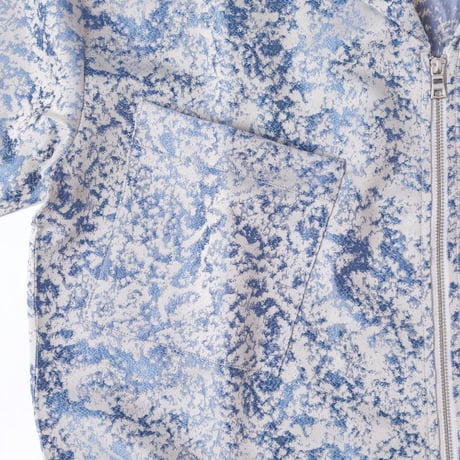 Jacquard Shirts Jacket-ブラック