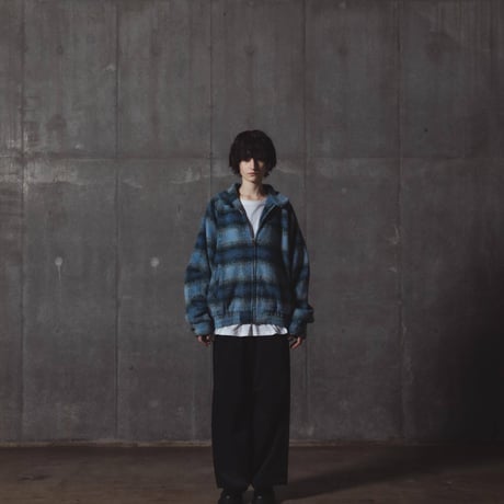 Checked Outer Jacket-グリーン