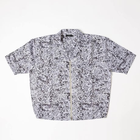 Jacquard Shirts Jacket-ブラック