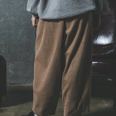 Corduroy Easy-Pants-ベージュ