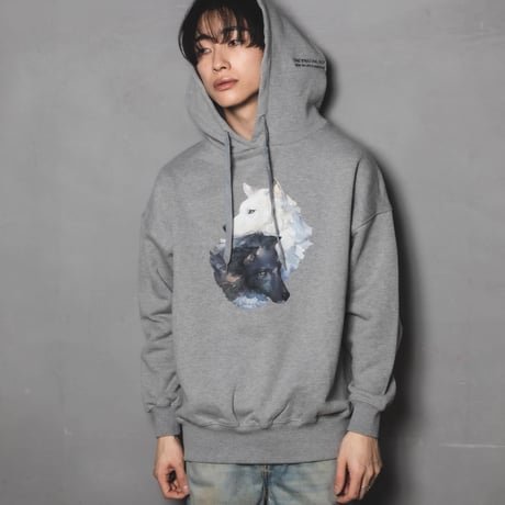 Okami Hoodie(nihiki)-グレー