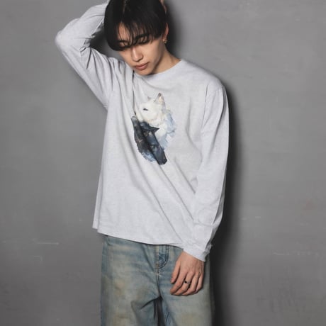 Okami Long Sleeve Tee(nihiki)-ホワイト