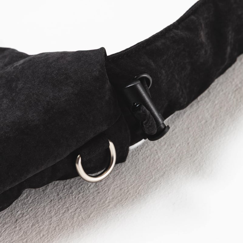 Suede Cloud ShoulderBag - ブラック | harapeco Store