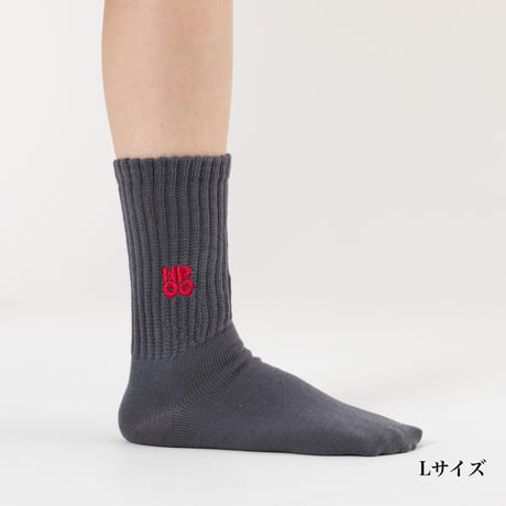 HPCO LONG SOCKS - チャコールグレー