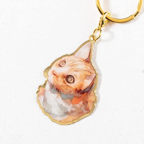 Neko Keychain(ziitto)-ゴールド(ziitto)