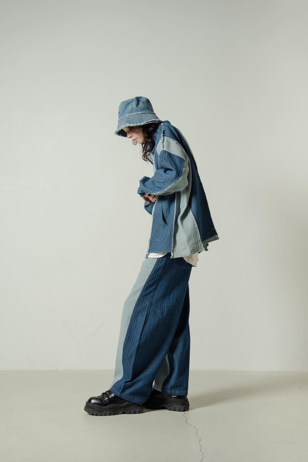 Rebuild Denim Pants - ブルー | harapeco Store