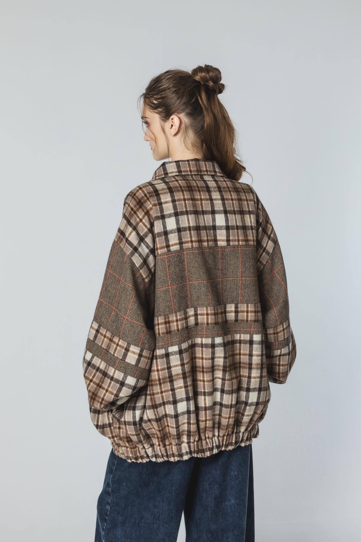 2pattern Checked Jacket - type A | harapeco Store 2pattern Checked Jacket - type A | harapeco Store