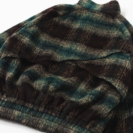 Checked Outer Jacket-グリーン