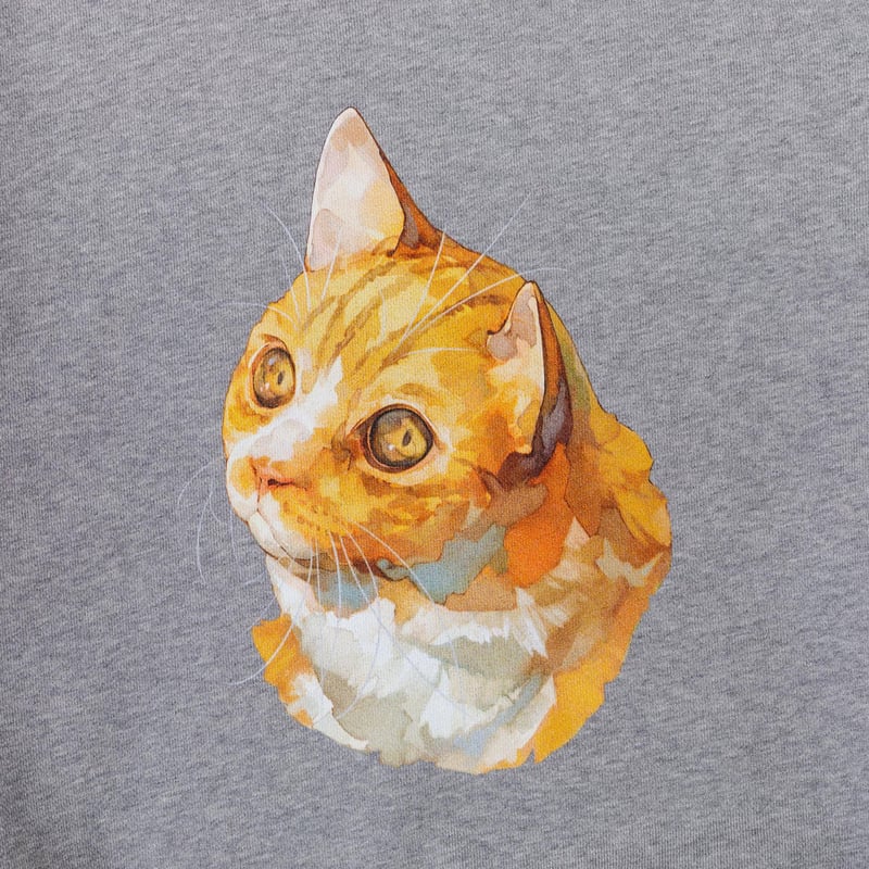 Harapeco Neko Sweat(ziitto)-グレー　スウェット Neko Sweat(ziitto)-グレー | harapeco Store