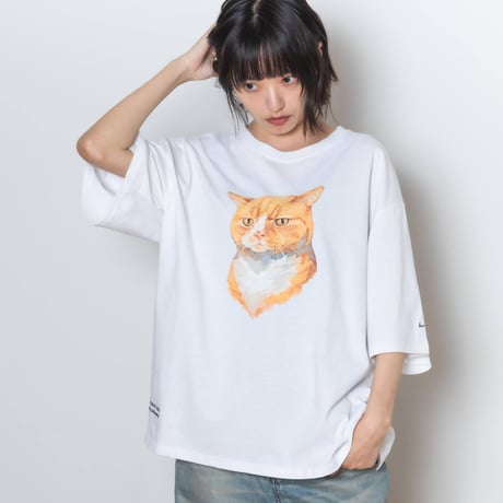 Neko Tee [FuteNeko] - ホワイト